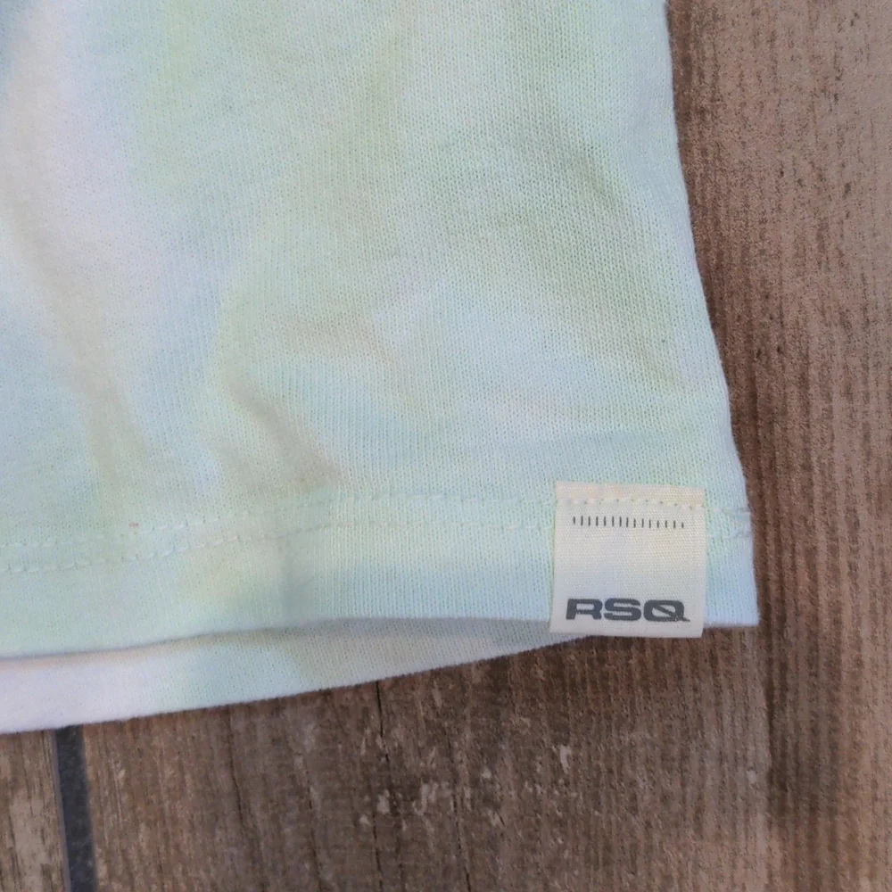 NWT Girls' RSQ Tie Dyed Cropped Tee and Matching Sweat Short Set